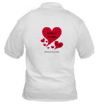 NANCE Sings To Me Live Red Heart Golf Shirt